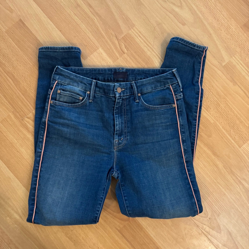 Mother Denim High Waisted Looker Skinny Jeans